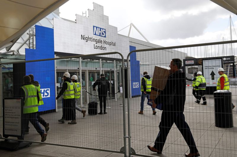 لندن میں 4،000 بستروں والا فیلڈ ہسپتال قائم کرنا