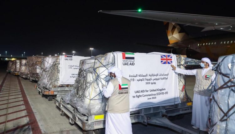 امارات نے برطانیہ کے طبی عملے کیلیے چھ ٹن سے زیادہ امداد روانہ کر دی