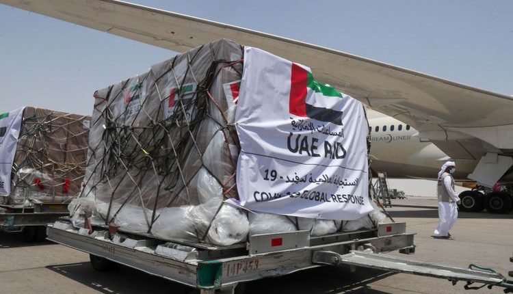 متحدہ عرب امارات نے روس کو آٹھ ٹن امداد بھیج دی