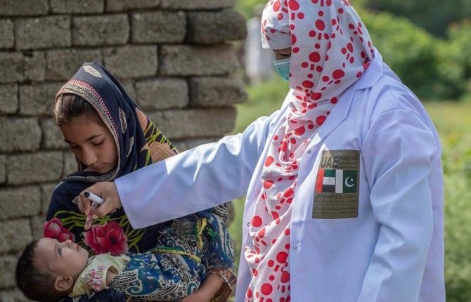 پولیو خاتمے کیلیے محمد بن زید النہیان کے اقدام کے تحت 12 ملین سے زائد پاکستانی بچوں کو قطرے پلائے گئے