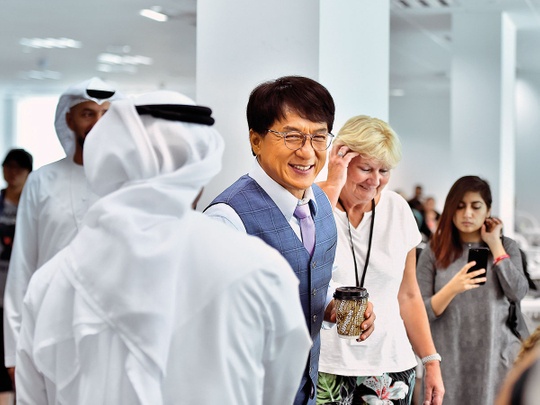 جیکی چن نے امید کی ہے کہ وہ دبئی میں مزید فلمیں بنائیں گے