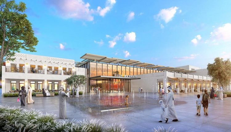 ابوظہبی میں نئی مچھلی منڈی کی ایک جھلک