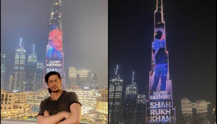 برج خلیفہ شاہ رخ خان کی 55 ویں سالگرہ کے موقع پر روشن ہوگیا